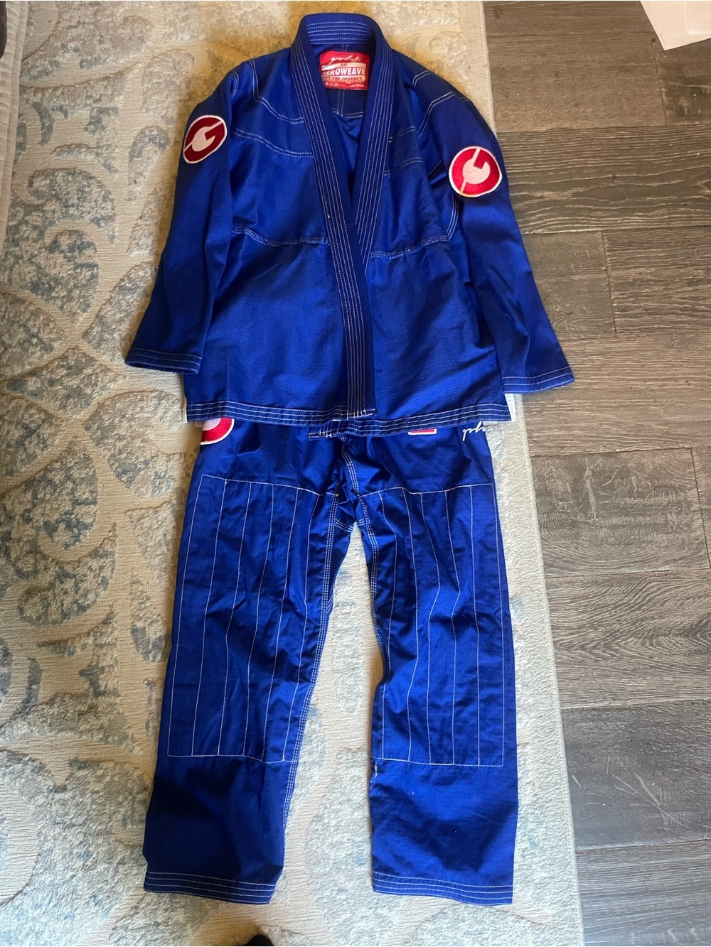 Gold BJJ Aeroweave Ultralight Women's Jiu Jitsu Gi kimono BLUE Size AO